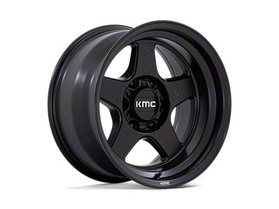 KMC Lobo Matte Black 6-Lug Wheel; 17x8.5; 18mm Offset (15-22 Canyon)