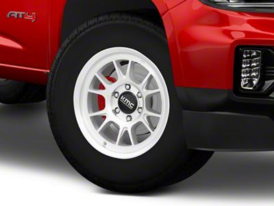 KMC Range Gloss Silver with Machined Face 6-Lug Wheel; 17x8.5; 0mm Offset (15-22 Canyon)
