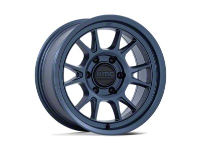 KMC Range Metallic Blue 6-Lug Wheel; 17x8.5; 0mm Offset (23-25 Canyon)