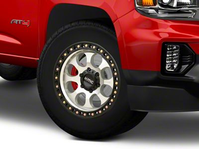 KMC Riot SBL Machined with Satin Black Lip 6-Lug Wheel; 18x9; 18mm Offset (15-22 Canyon)