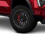 KMC Technic Satin Black 6-Lug Wheel; 18x9; 0mm Offset (23-26 Canyon)