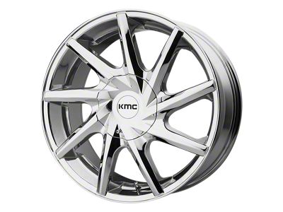 KMC Burst Chrome 6-Lug Wheel; 24x9.5; 30mm Offset (23-26 Colorado)
