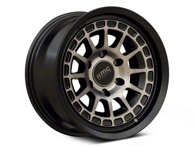 KMC Canyon Satin Black with Gray Tint 6-Lug Wheel; 17x8; 20mm Offset (23-24 Colorado)