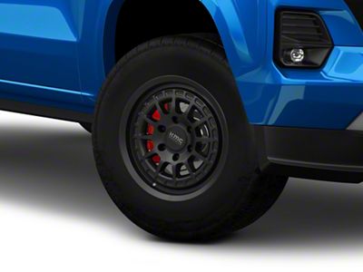 KMC Canyon Satin Black 6-Lug Wheel; 17x8; 35mm Offset (23-25 Colorado)