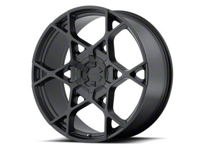 KMC Crosshair Satin Black 6-Lug Wheel; 24x9.5; 15mm Offset (23-24 Colorado)