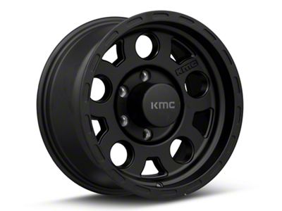 KMC Enduro Matte Black 6-Lug Wheel; 17x9; -6mm Offset (23-24 Colorado)