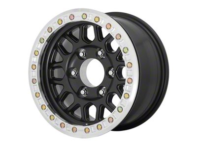 KMC Grenade Desert Beadlock Satin Black 6-Lug Wheel; 17x8.5; 0mm Offset (23-25 Colorado)
