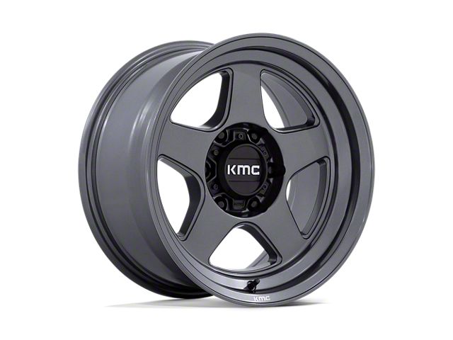 KMC Lobo Matte Anthracite 6-Lug Wheel; 17x8.5; -10mm Offset (15-22 Colorado)
