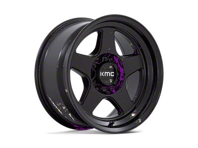 KMC Lobo Matte Black 6-Lug Wheel; 17x8.5; -10mm Offset (15-22 Colorado)