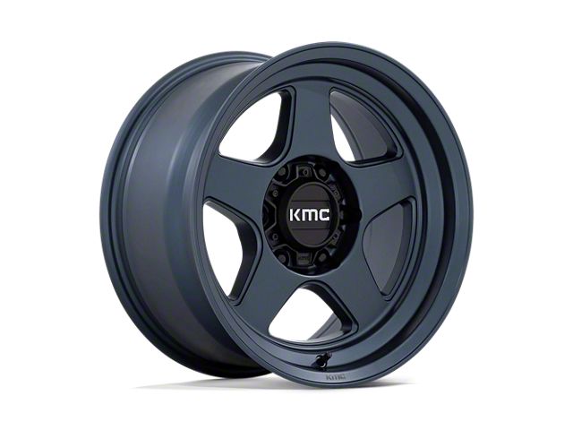 KMC Lobo Metallic Blue 6-Lug Wheel; 17x8.5; -10mm Offset (15-22 Colorado)