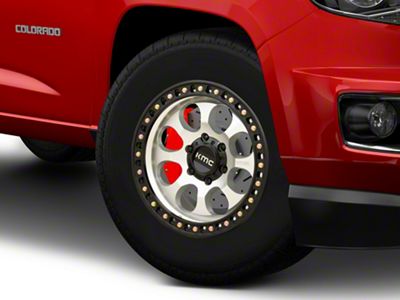 KMC Riot SBL Machined with Satin Black Lip 6-Lug Wheel; 18x9; 18mm Offset (15-22 Colorado)
