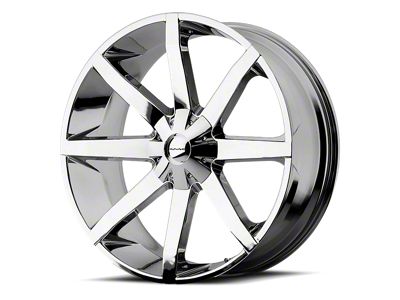 KMC Slide Chrome 6-Lug Wheel; 26x10; 28mm Offset (23-26 Colorado)