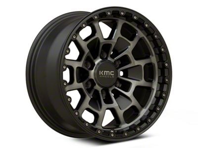 KMC Summit Satin Black with Gray Tint 6-Lug Wheel; 17x8.5; 0mm Offset (23-24 Colorado)