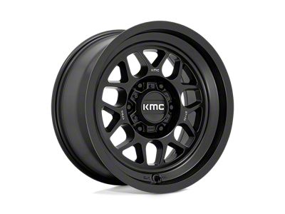 KMC Terra Satin Black 6-Lug Wheel; 17x8.5; 0mm Offset (15-22 Colorado)