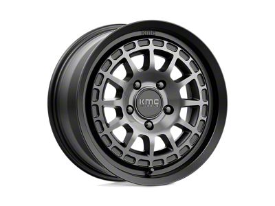 KMC Canyon Satin Black with Gray Tint 5-Lug Wheel; 17x8; 35mm Offset (87-90 Dakota)