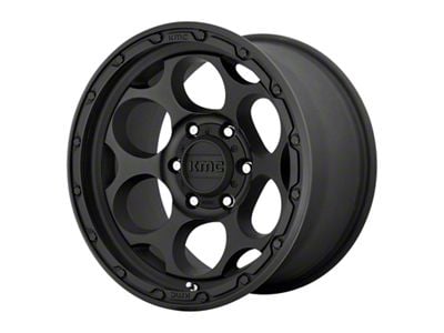 KMC Dirty Harry Textured Black 6-Lug Wheel; 18x8.5; 18mm Offset (97-04 Dakota)