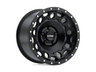 KMC Holeshot Satin Black 5-Lug Wheel; 17x8.5; 34mm Offset (87-90 Dakota)