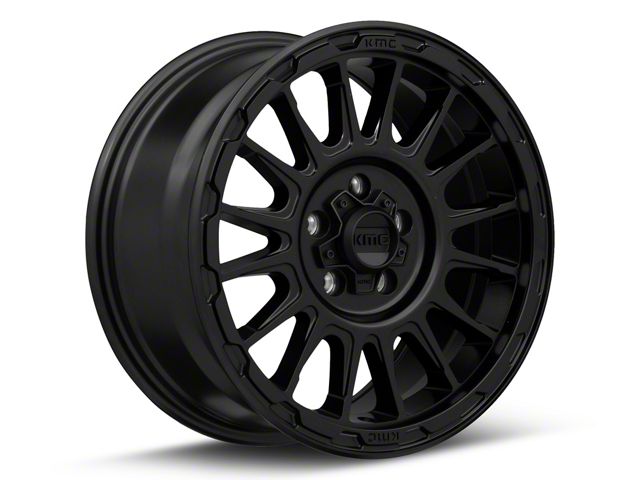 KMC Impact Satin Black 5-Lug Wheel; 16x7; 30mm Offset (87-90 Dakota)