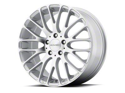 KMC Maze Silver with Machined Face 5-Lug Wheel; 20x8.5; 40mm Offset (87-90 Dakota)