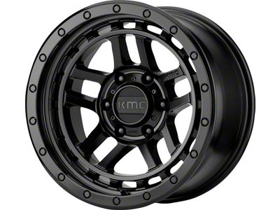 KMC Recon Satin Black 6-Lug Wheel; 18x8.5; 18mm Offset (97-04 Dakota)