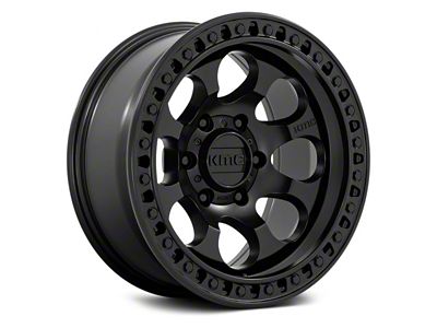 KMC Riot SBL Satin Black 6-Lug Wheel; 18x9; 18mm Offset (97-04 Dakota)