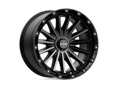 KMC Signal Satin Black with Gray Tint 5-Lug Wheel; 17x9; 0mm Offset (05-11 Dakota)