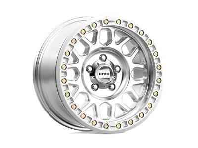 KMC Grenade Desert Beadlock Machined 6-Lug Wheel; 17x8.5; 0mm Offset (21-25 F-150)