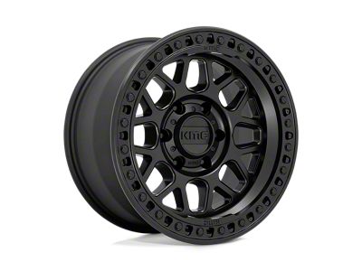 KMC GRS Satin Black 6-Lug Wheel; 17x9; 18mm Offset (21-25 F-150)