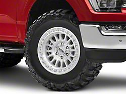 KMC IMS Gloss Silver with Machined Face 6-Lug Wheel; 17x8.5; -10mm Offset (21-26 F-150)