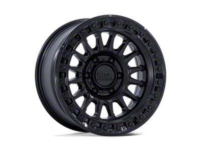 KMC IMS Matte Black with Gloss Black Lip 6-Lug Wheel; 18x9; 0mm Offset (21-25 F-150)