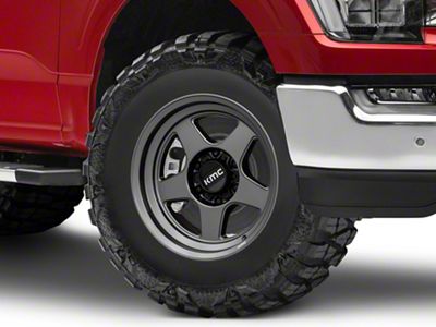 KMC Lobo Matte Anthracite 6-Lug Wheel; 17x8.5; 18mm Offset (21-25 F-150)