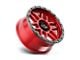 KMC Mesa Candy Red with Black Lip 6-Lug Wheel; 20x9; 18mm Offset (21-24 F-150)