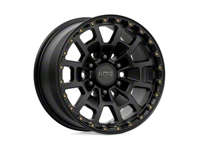 KMC Summit Satin Black 6-Lug Wheel; 17x8.5; 18mm Offset (21-24 F-150)