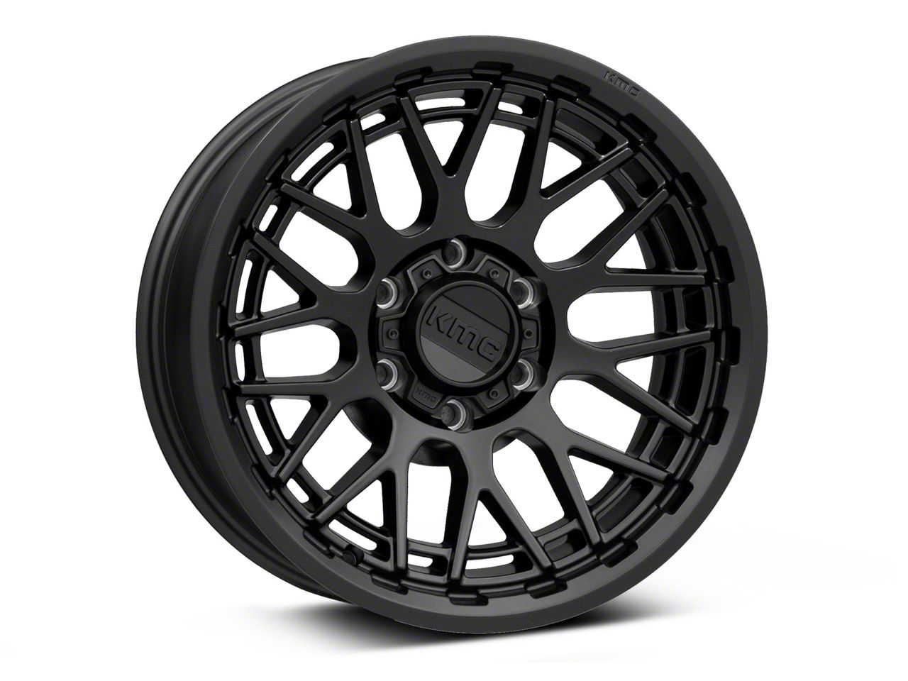 KMC F-150 Technic Satin Black 6-Lug Wheel; 20x9; 18mm Offset