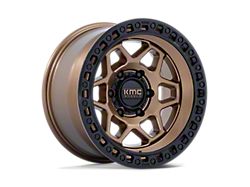 KMC Torx Matte Bronze with Gloss Black Lip 6-Lug Wheel; 17x8.5; 0mm Offset (21-26 F-150)