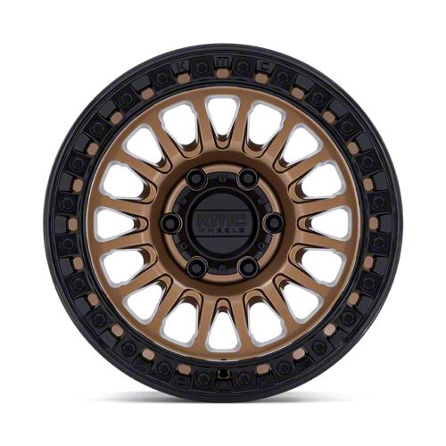 KMC F-250 Super Duty IMS Matte Bronze with Gloss Black Lip 8-Lug