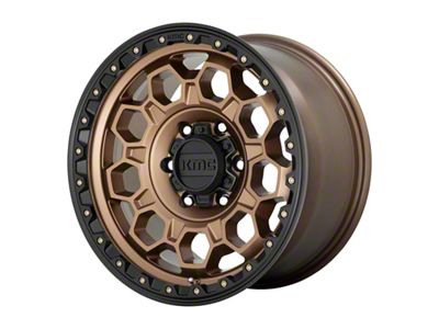 KMC Trek Matte Bronze with Black Lip 5-Lug Wheel; 17x8; 38mm Offset (22-26 Maverick)