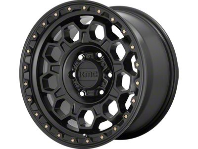 KMC Trek Satin Black 5-Lug Wheel; 17x8; 38mm Offset (22-26 Maverick)