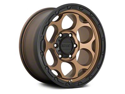 KMC Dirty Harry Matte Bronze with Black Lip 6-Lug Wheel; 18x8.5; 18mm Offset (19-24 RAM 1500)