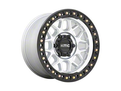 KMC GRS Machined with Satin Black Lip 6-Lug Wheel; 20x9; 0mm Offset (19-24 RAM 1500)