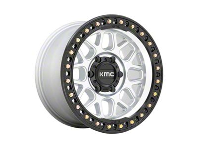 KMC GRS Machined with Satin Black Lip 6-Lug Wheel; 20x9; 18mm Offset (19-26 RAM 1500)