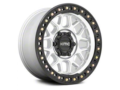 KMC GRS Machined with Satin Black Lip 6-Lug Wheel; 18x9; 18mm Offset (19-24 RAM 1500)