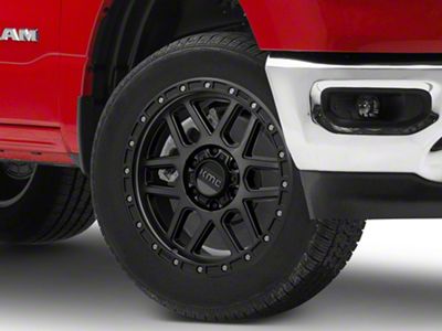 KMC Mesa Satin Black with Gray Tint 6-Lug Wheel; 20x9; 0mm Offset (19-25 RAM 1500)