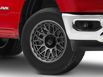 KMC Technic Anthracite 6-Lug Wheel; 18x9; 18mm Offset (19-25 RAM 1500)