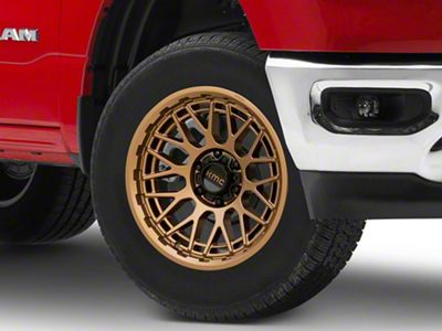 KMC Technic Matte Bronze 6-Lug Wheel; 18x9; 0mm Offset (19-24 RAM 1500)