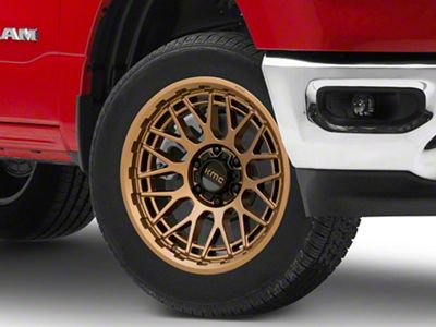 KMC Technic Matte Bronze 6-Lug Wheel; 20x9; 0mm Offset (19-24 RAM 1500)