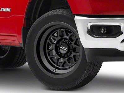 KMC Terra Satin Black 6-Lug Wheel; 20x9; 0mm Offset (19-25 RAM 1500)