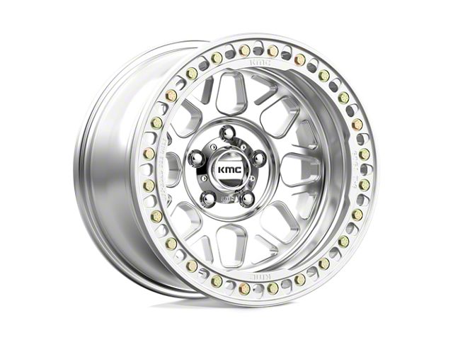 KMC Grenade Crawl Beadlock Machined 8-Lug Wheel; 17x9; -38mm Offset (19-24 RAM 2500)