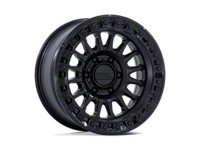 KMC IMS Matte Black with Gloss Black Lip 8-Lug Wheel; 20x9; 0mm Offset (19-24 RAM 3500 SRW)