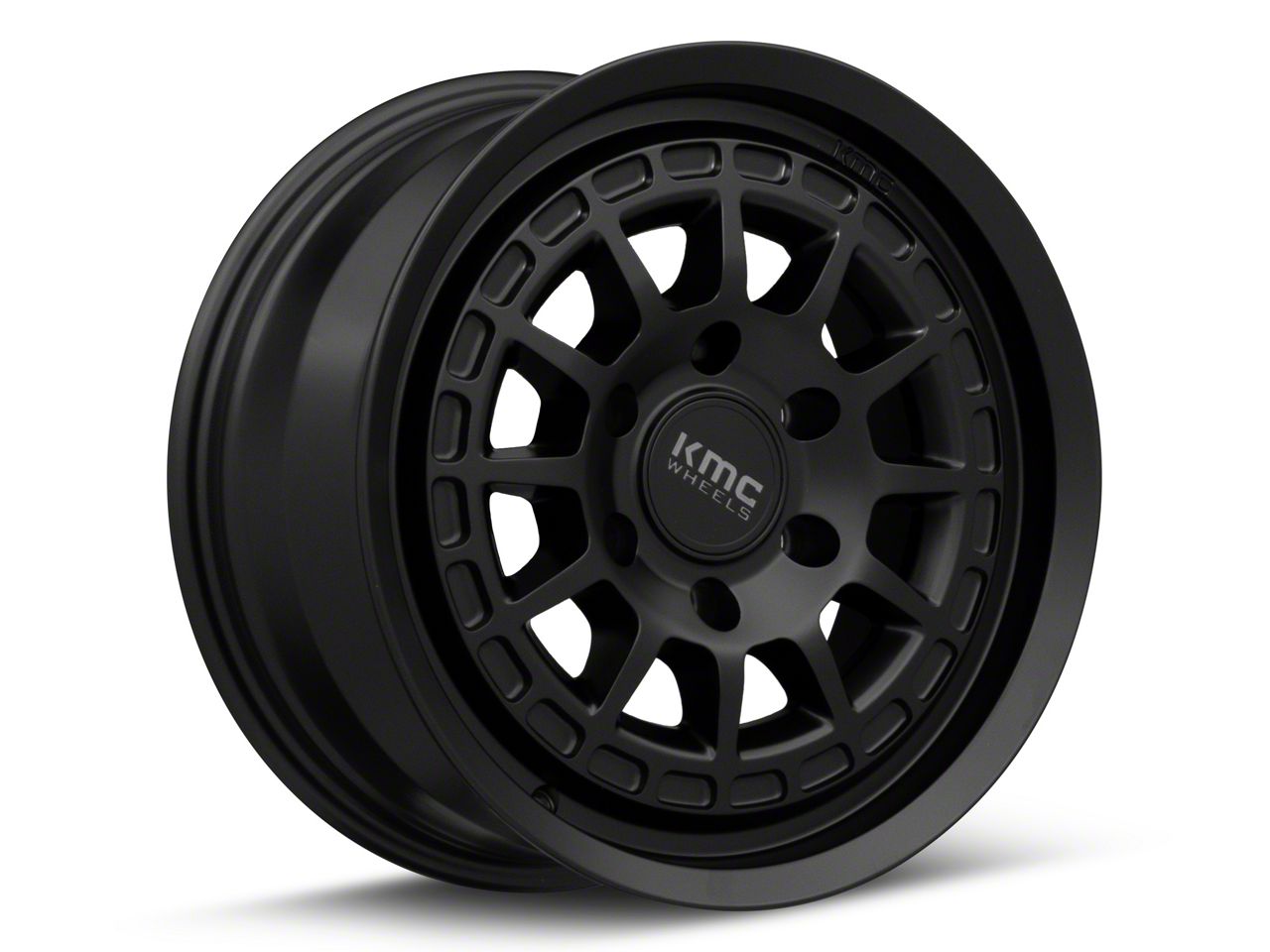 ランフィリノン　KMS KMC Ranger Canyon Satin Black 6-Lug Wheel; 17x8; 20mm Offset